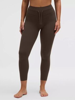 NWT Lululemon Walnut Crunch Groove Drawcord High-Rise Tight 25" Women's Size 14